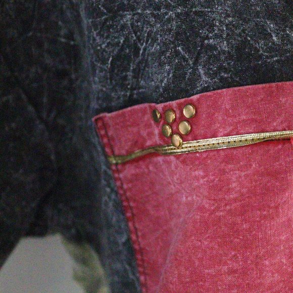 80's Acid Wash Vintage Button Down Two Tone Shirt Stranger Things Style - Picture 6 of 9